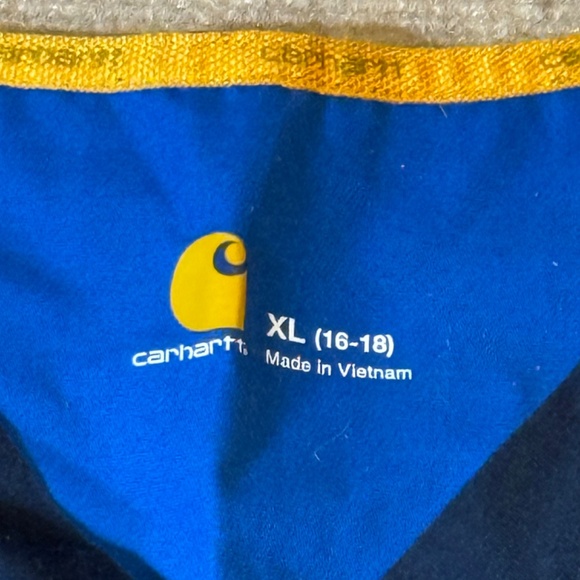 Carhartt Scrub Shirt Top Womens XLarge Navy Force V Neck 2 Pocket RA Nurse - Picture 2 of 7